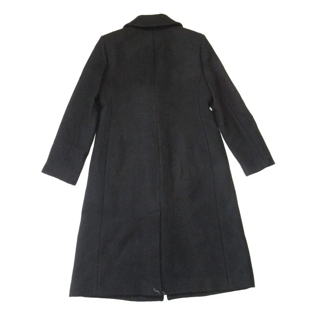 NWT J.Crew Savoy Topcoat in Black Italian Wool-blend Melton Coat 4